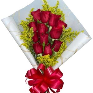 Ramillete 12 Rosas Rojas